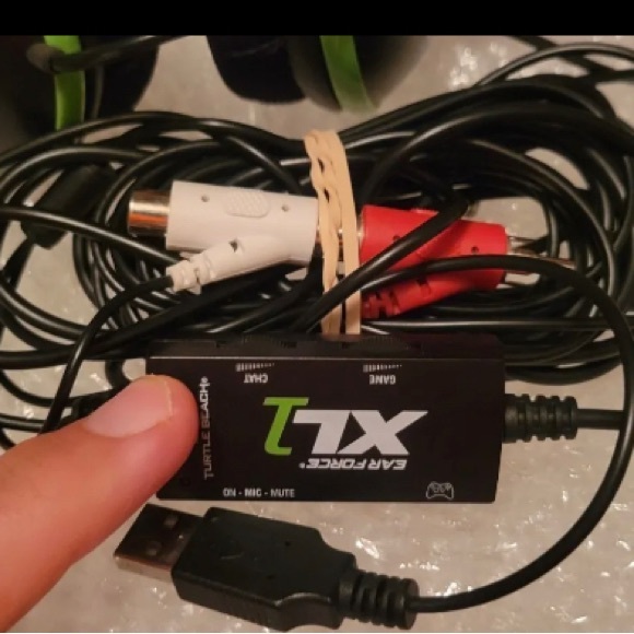 Turtle Beach Ear Force XL1 Gaming Headset Xbox360 Black & Green Amplified - Picture 6 of 8